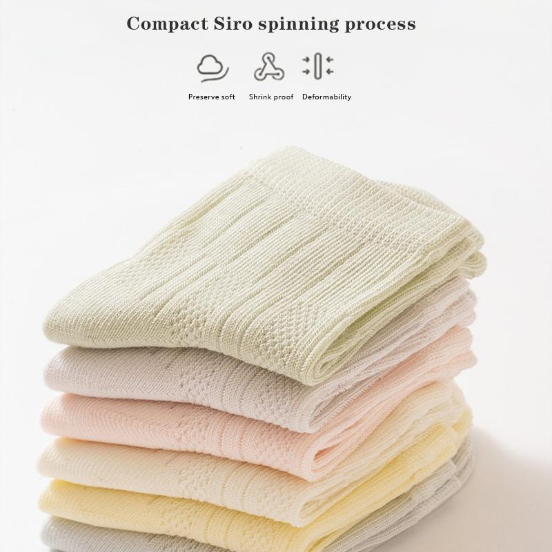 3 Pairs/Lot Baby Socks Summer Thin Kids Socks Soft Cottton Mesh Children Socks Solid Color Toddler Socks For Boys And Girls