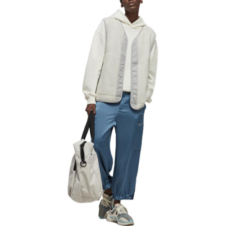 Y-3 SS23 Однотонный свитер с капюшоном и длинными рукавами, мужская толстовка, белая IB4811