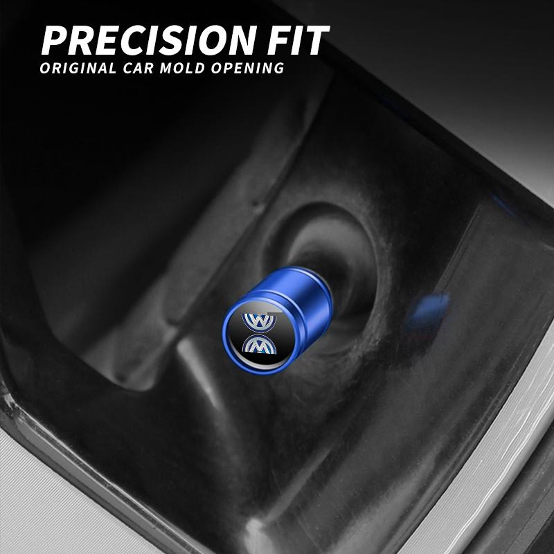 VW GTI GOLF Car 3D Metal Logo Wheel Stem Air Valve Caps Tire Dust Cover For Volkswagen VW GTI R Golf 7 Polo Tiguan Passat Jetta 