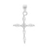 Серебряный крестик с фианитами (2192954)