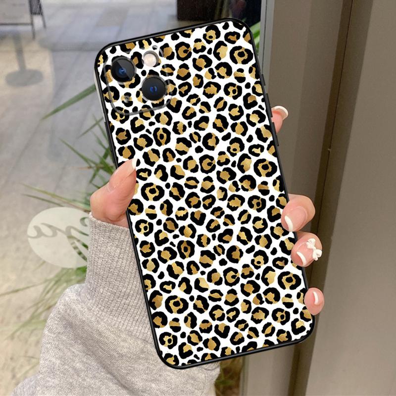 Роскошный чехол с леопардовым принтом для iPhone 17 Air 16 15 14 13 11 12 Pro Max Plus 12 13 Mini 16e 17 Pro Max Задняя крышка