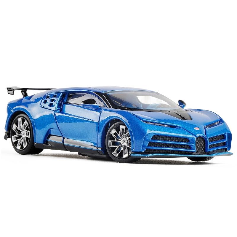 1/32 Bugatti EB110 Centodieci Diecasts & Toy Vehicles Металлическая модель автомобиля Амортизатор Звук Свет Коллекция автомобильных игрушек Подарок