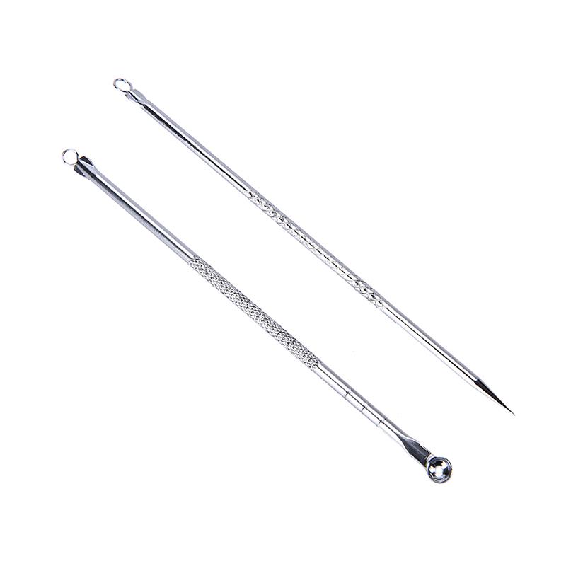 2 шт. двухсторонний набор инструментов для удаления черных точек, экстрактор прыщей, прыщей и прыщей