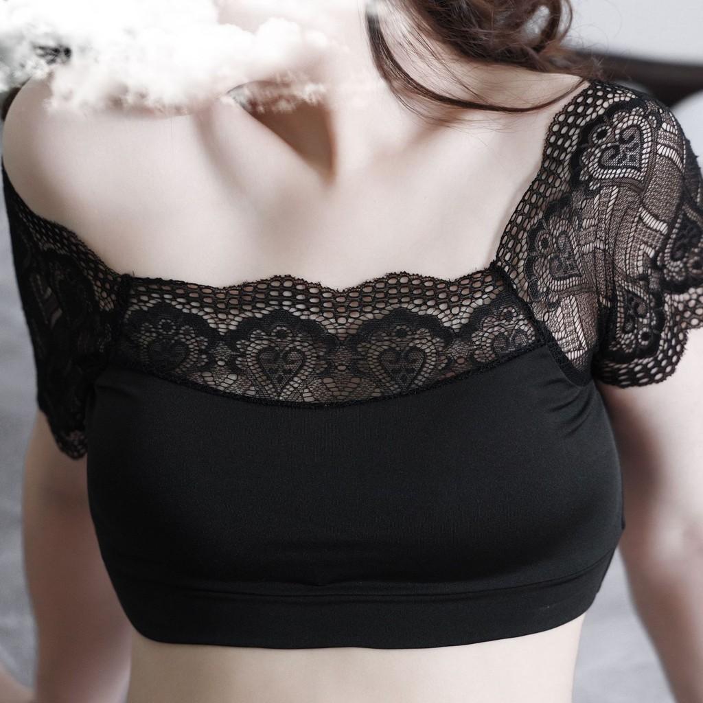 Elegant Women Sexy Lace Padded Bra Bustier Bralette Blouse For Stylish Comfort