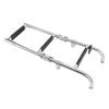 3 Steps Foldable Boat Ladder Stainless Steel Stern Mount Enhanced Grip Swim Deck Ladder for Yacht Dock