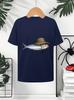 Unisex Crew Neck Fish Fisherunisex Hat Graphic Short Sleeve Cotton Tee Summer Streetwear Loose Basic Daily Outdoor Casual Wear Tops