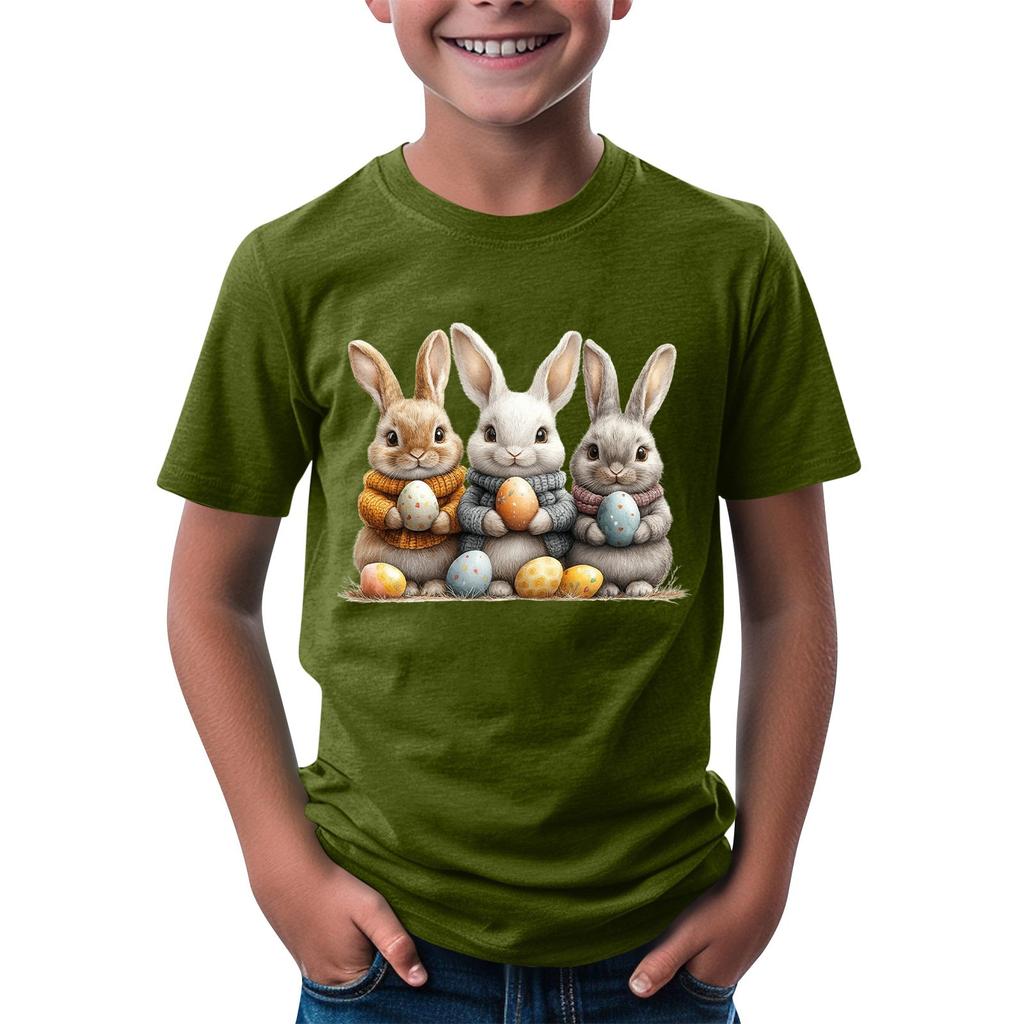 Детская футболка с коротким рукавом и принтом животных, повседневный топ