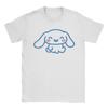 Мужская футболка Cinnamoroll’s Joyful Glow Крутые футболки с коротким рукавом и круглым вырезом 100% хлопок Классическая одежда