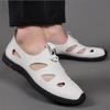 Модная мужская повседневная обувь из кожи Модные мужские кроссовки ручной работы Дышащие полые мокасины Мокасины Люксовый бренд Лодочные туфли Легкие