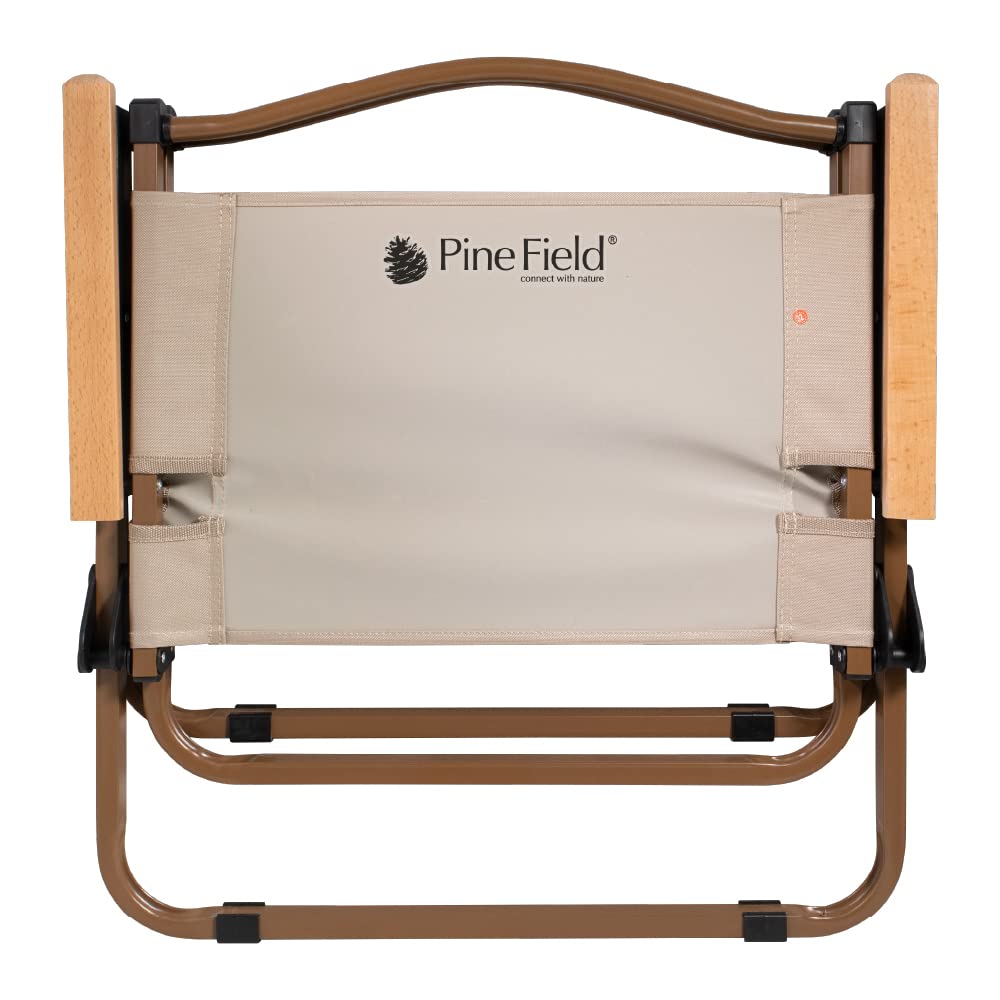 Pine Field Folding Chair Low Type Black