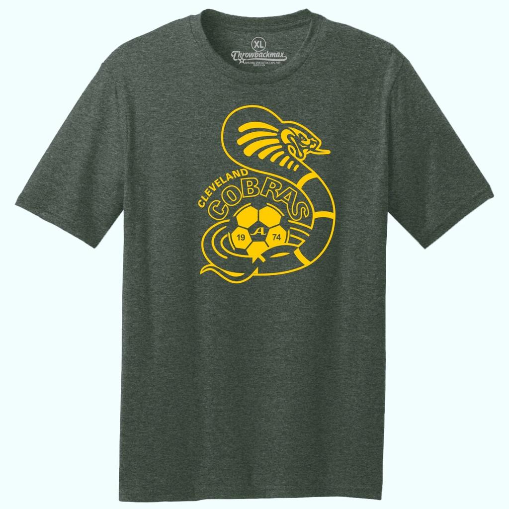 Cleveland Cobras 1974 Logo ASL Soccer TRI-BLEND Tee Shirt