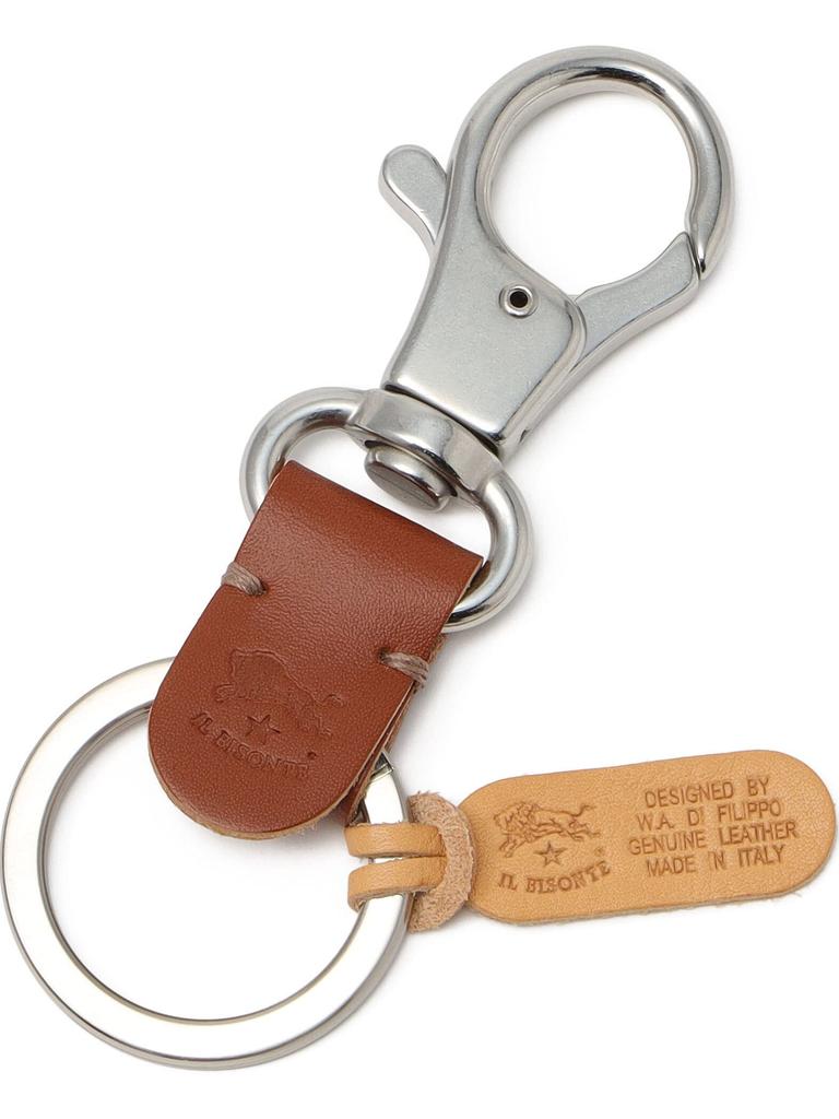 Key Ring F Red Brown [Il Bisonte] 54_1_5452300150