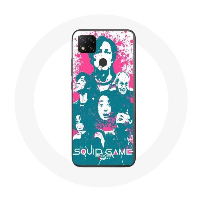 Xiaomi Redmi 9C Case Squid Game Poster Characters Logo