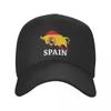 Classic Spanish Bull Spain Flag Baseball Cap Unisex Women Custom Adjustable Adult Dad Hat Outdoor