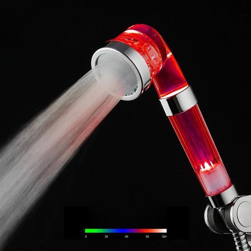 HONGDEC Three Functions Temperature Control Handheld Shower Head SPA 3 Colors LED Shower Head
