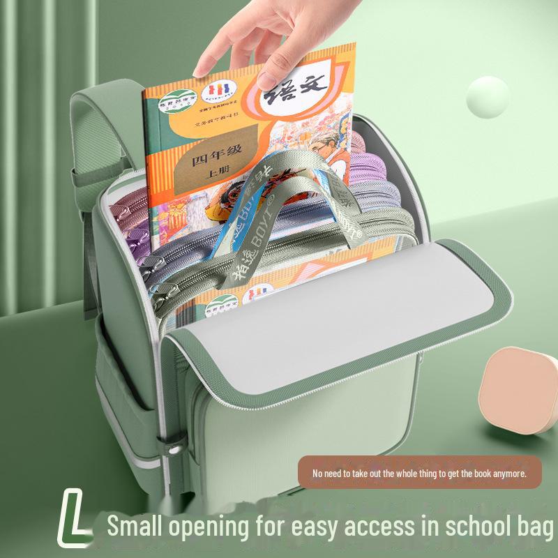 A4 Mesh L-Shaped Student Storage and Book Bag