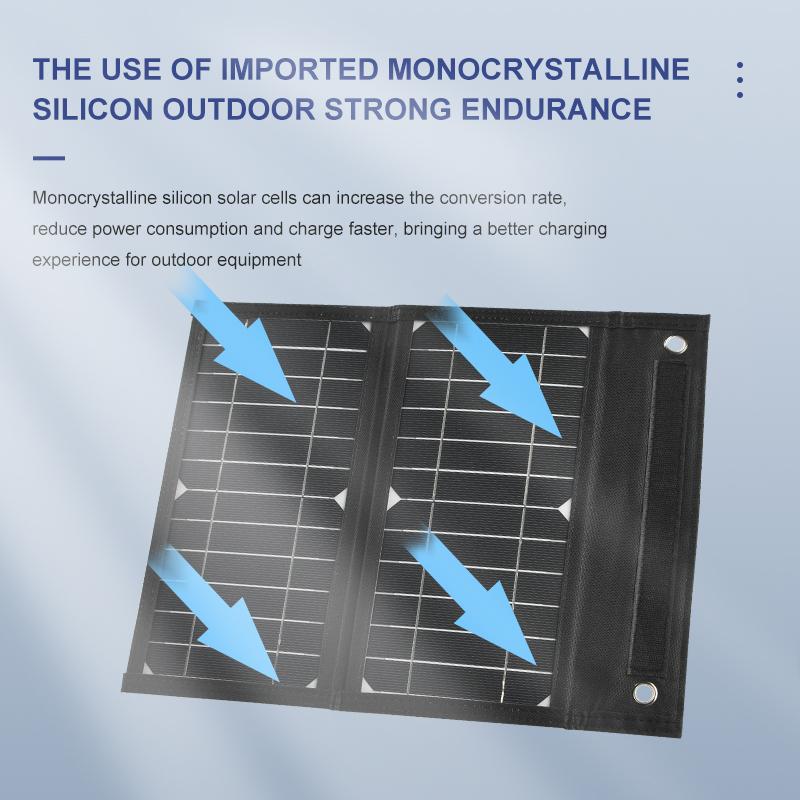 Солнечная панель 15 Вт-22 Вт-32 Вт Высокомощная высококачественная водонепроницаемая складная наружная батарея для мобильного телефона Портативное дорожное зарядное устройство