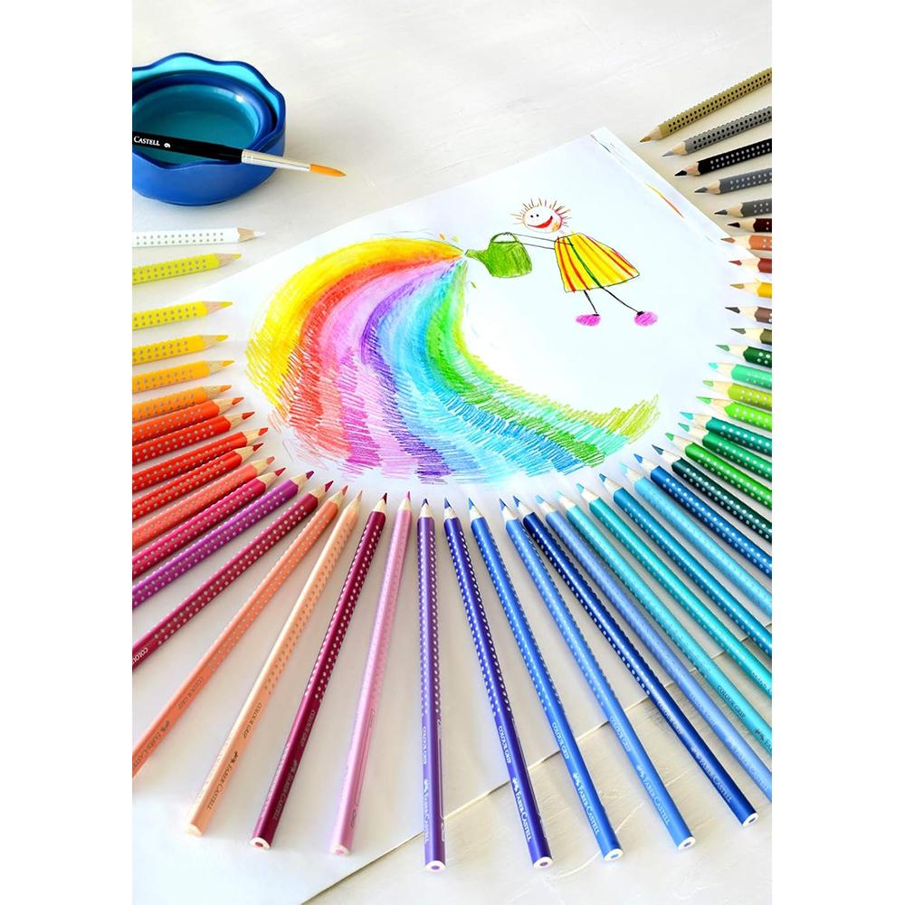 Faber-Castell 112412 Цветные карандаши Colour Grip, Набор из 12 штук, Картонная упаковка
