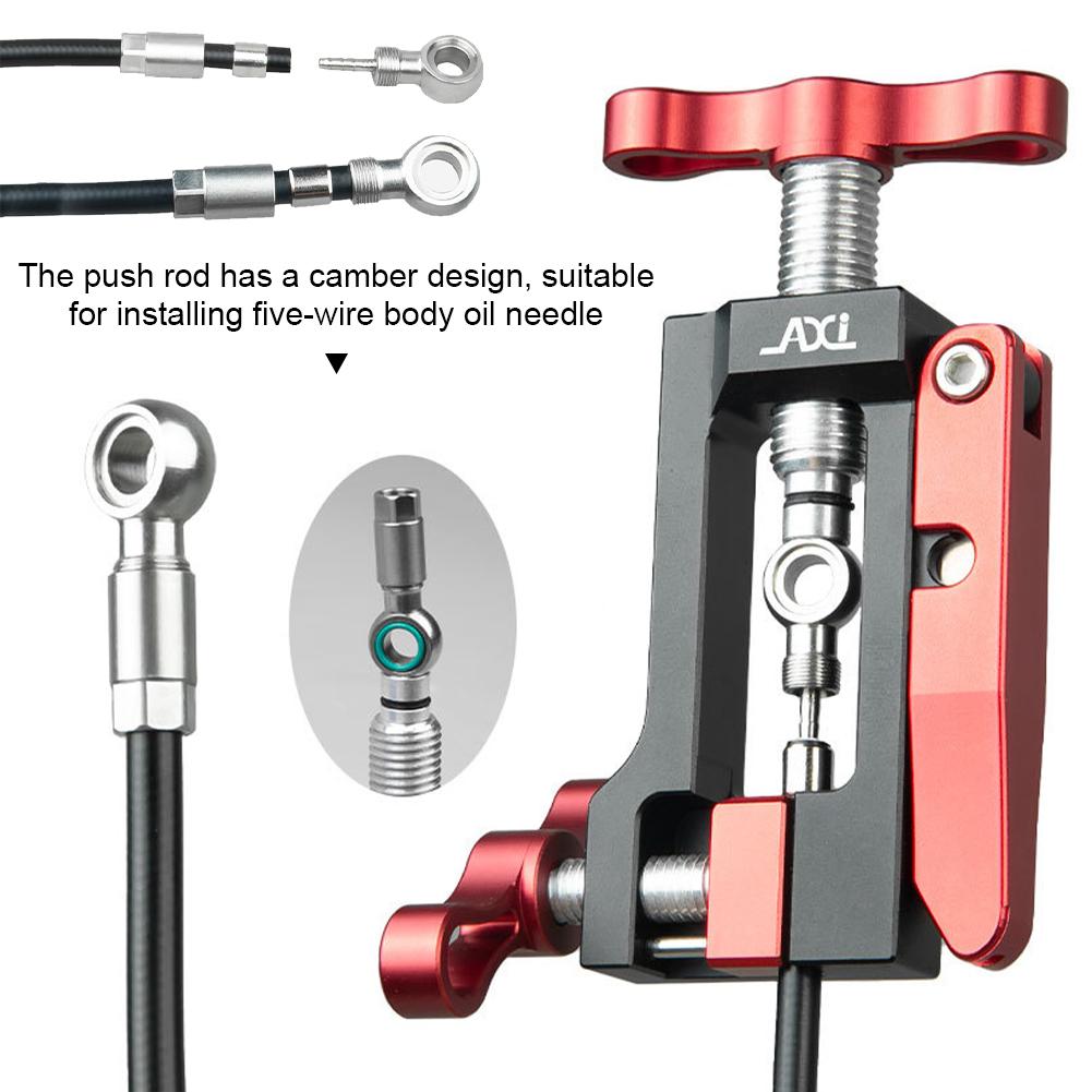 Инструмент для установки иглы для масла велосипеда Push-In, интегрированный инструмент для резки труб, инструмент для установки корпуса Five-Wire, инструмент для ремонта велосипеда
