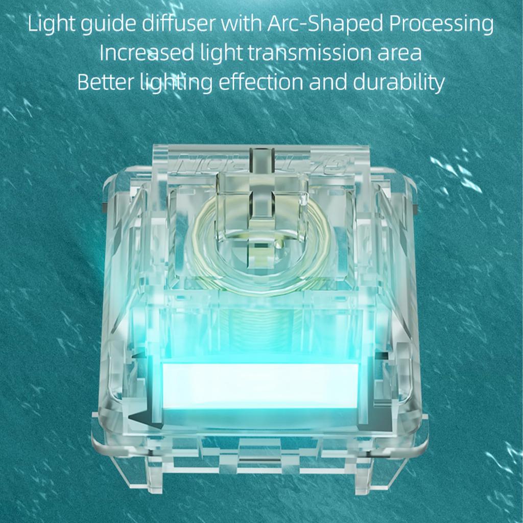 GATERON Магнитный Шарик Макс Макс Клавиатура Линейные Заводские Полностью Прозрачные Позолоченные Пружины Переключатели клавиш со Свободной Позиционированием с Постоянным Магнитом Для Магнитных