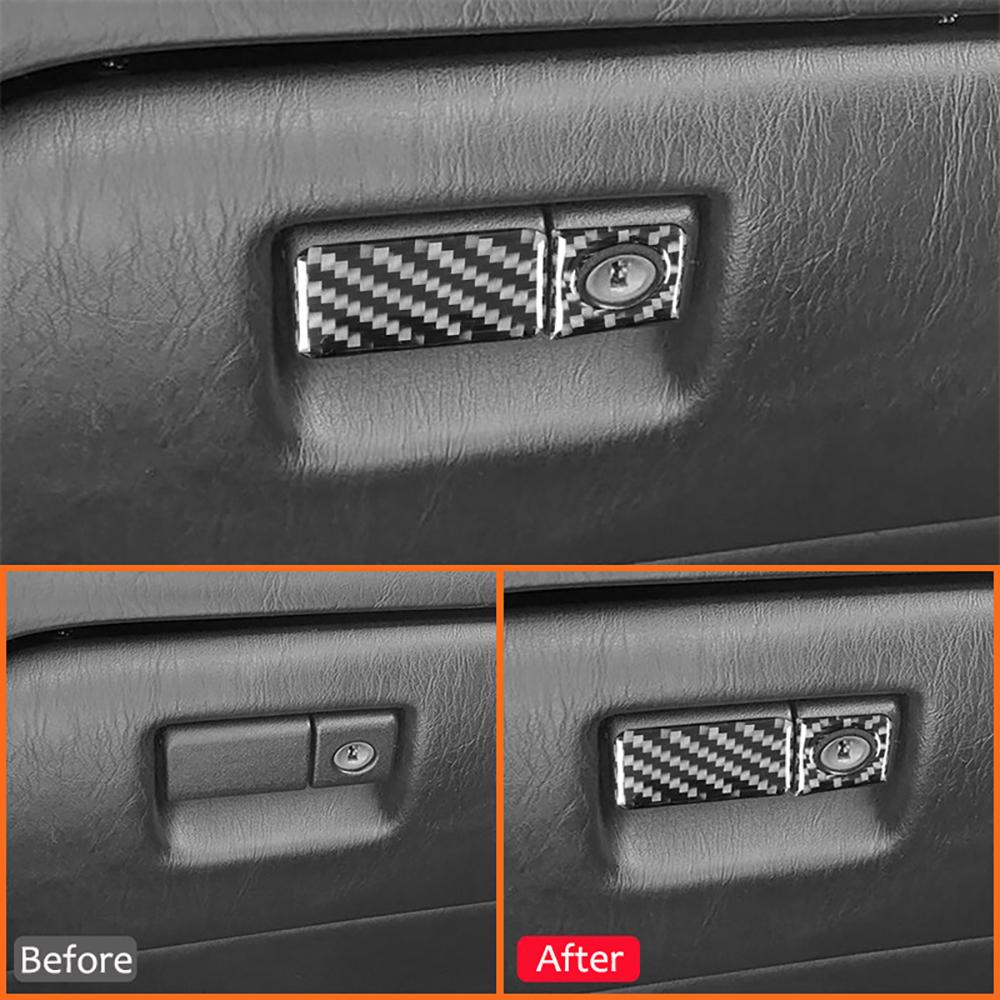 Carbon Fiber Style Interior Sticker for Lexus GS 1998-2005 Front Passenger Toolbox Switch Cover