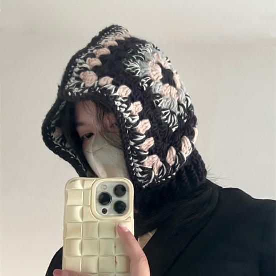 Шляпа-балаклава, стильный, сочетающийся по цвету, супермягкий вязаный шарф без полей, принадлежности для верховой езды