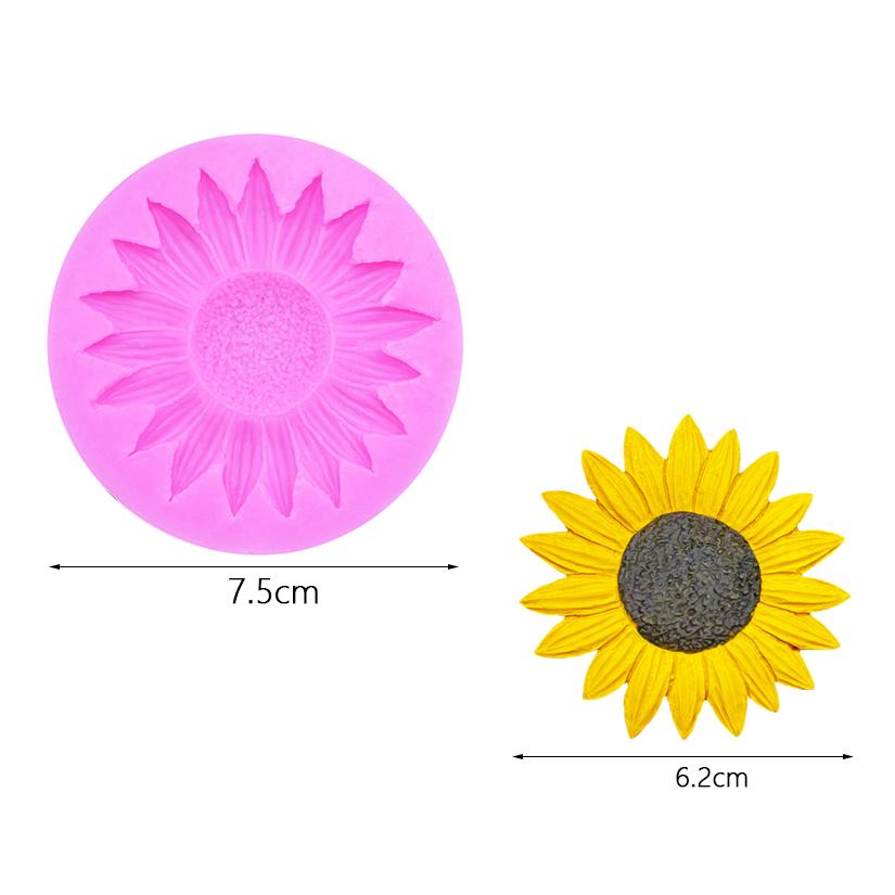 Подсолнух силиконовая форма для сахарного ремесла форма для выпечки шоколадных кексов инструменты для украшения торта помадкой