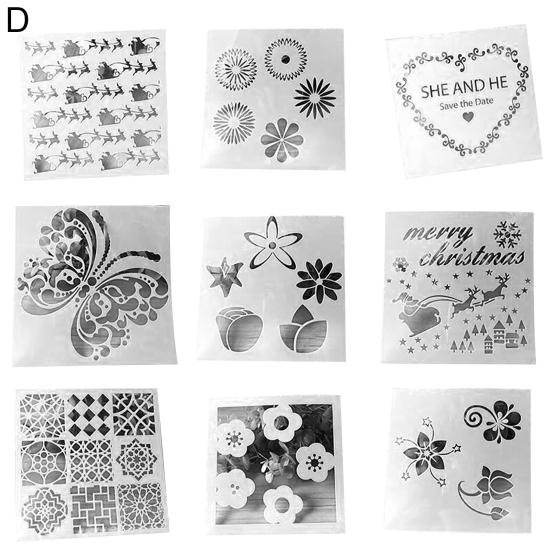 Yousheng 1 набор трафаретов для рисования с цветочным узором многофункциональный шаблон для рисования из ПЭТ-бумаги для настенного искусства