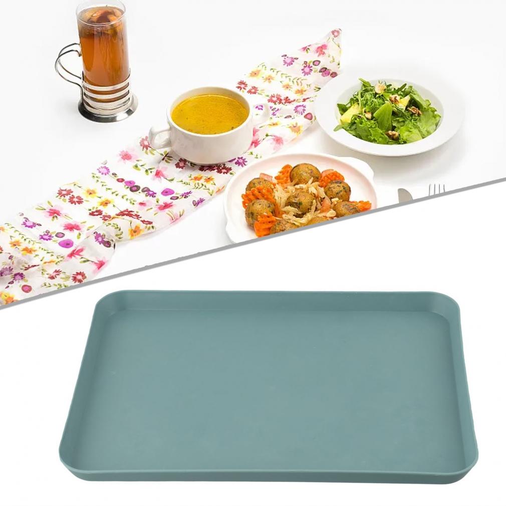 Stable Environmentally Dining Bar Heat-Resistant Trays Flat