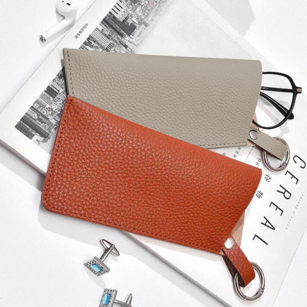 Женский Мужской Футляр для Очков Портативный Кожаный Мягкий Держатель Карманные Чехлы Тонкий Дорожный Чехол для Солнцезащитных Очков Очков для Чтения