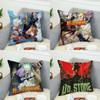 Anime DrSSTONE Pillow Case For Car Sofa Decorative Home Doublesided Print Plush Square Throw Pillow Cushion Cover
