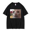 Смешные I Love You Pookie Кот Графические Принты Футболки Мужские Милые Квайи Шутка Юмор Мем Футболки Мужские Повседневные Оверсайз Футболка