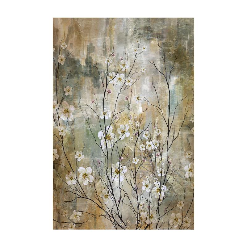 Абстрактное искусство, красочный цветок, холст, картина, настенное искусство, весеннее дерево, цветочные постеры, принты для гостиной, спальни, домашний декор
