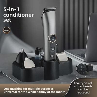 Многофункциональная машинка для стрижки волос с цифровым дисплеем для дома и салона