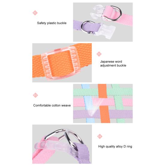 1 комплект ошейника для собаки в стиле пэчворк Цвет Многоцелевой Не вызывает аллергии Износостойкий Подходит для