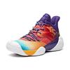 Anta Противоскользящие прочные баскетбольные кроссовки среднего размера мужские кроссовки фиолетово-оранжевые 11931605-7