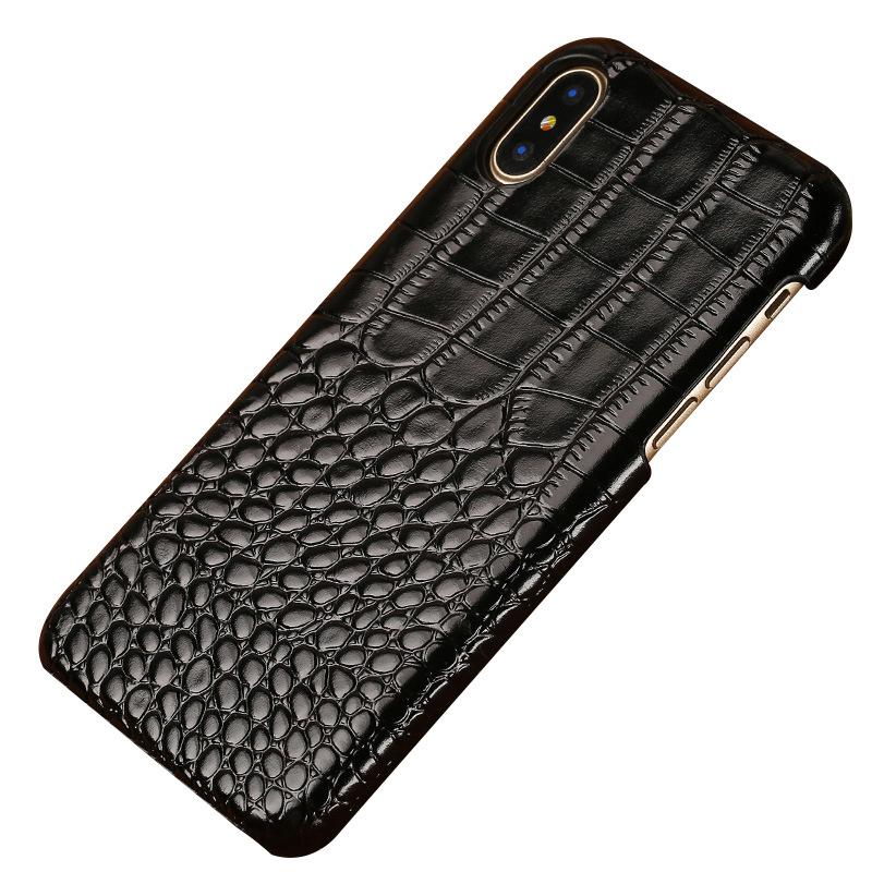 Ретро Чехол из Коровьей Кожи с Узором под Крокодила для iPhone 17 Pro Max Air 17 16 15 14 Plus 13 Pro 12 11 Мобильного Телефона Жесткий Чехол