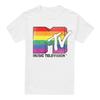MTV Mens Pride Rainbow Logo T-Shirt
