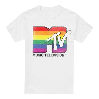 Мужская футболка MTV с радужным логотипом Pride