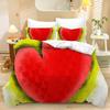 3D пододеяльник на День святого Валентина, 2/3 предмета, комплект постельного белья «Романтическая любовь», кровать King/Queen, полный размер, роскошный пододеяльник, чехол для влюбленной пары