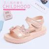 Girls Soft Sole Sandals Beach Walks Toddler To Kid Casual Princess Style Slip-On Shoes