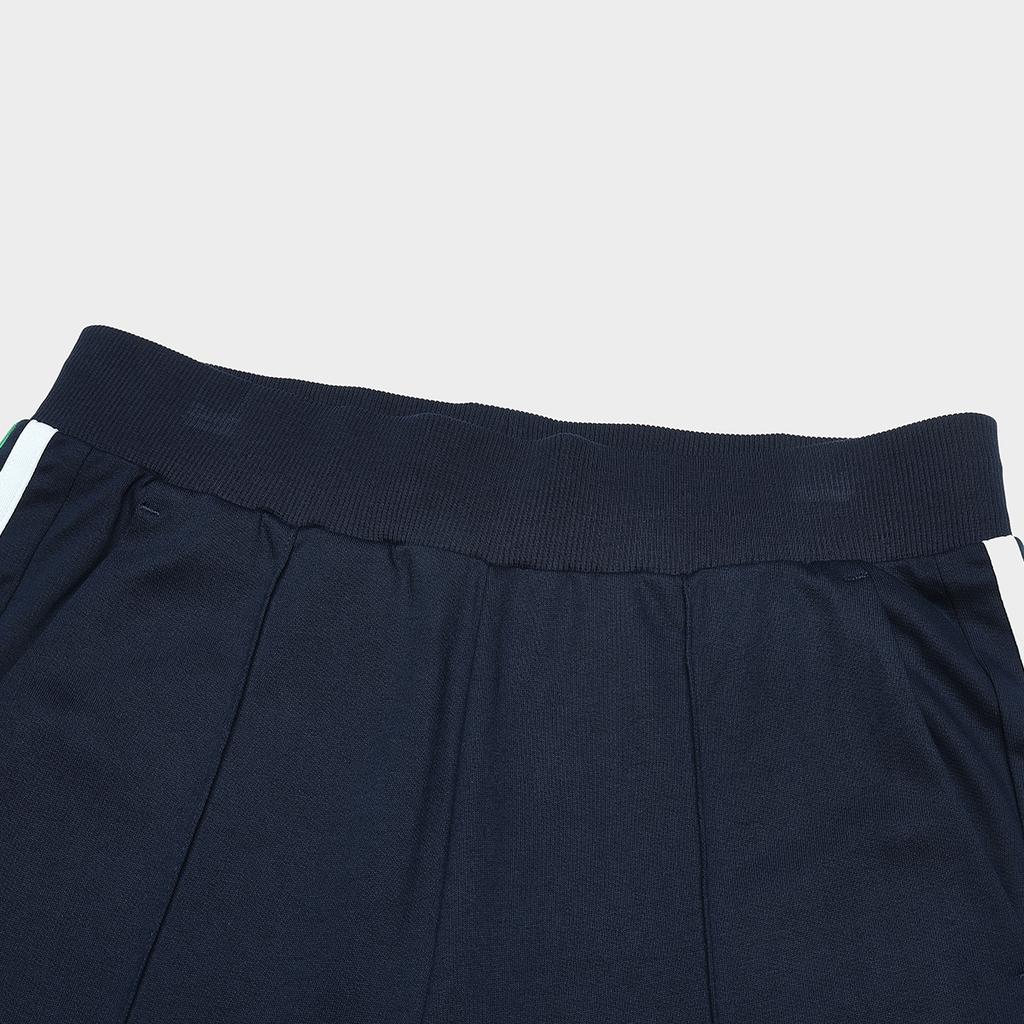 Fila Color Block Letter Print Vintage Flared Casual Knit Sports Pants Women Bottoms Deep-Navy F11W419604F-NV