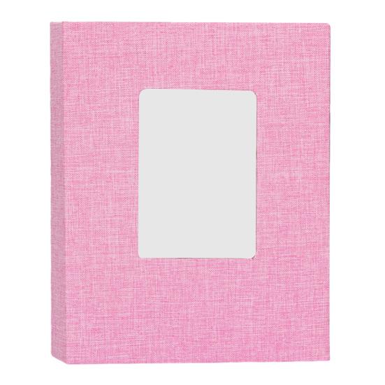 Yousheng Fabric Photo Album with 208 Pockets Slip-in Picture Albums Linen Cover Memory Book with Front Window for Family Anniversary Vacation Wedding