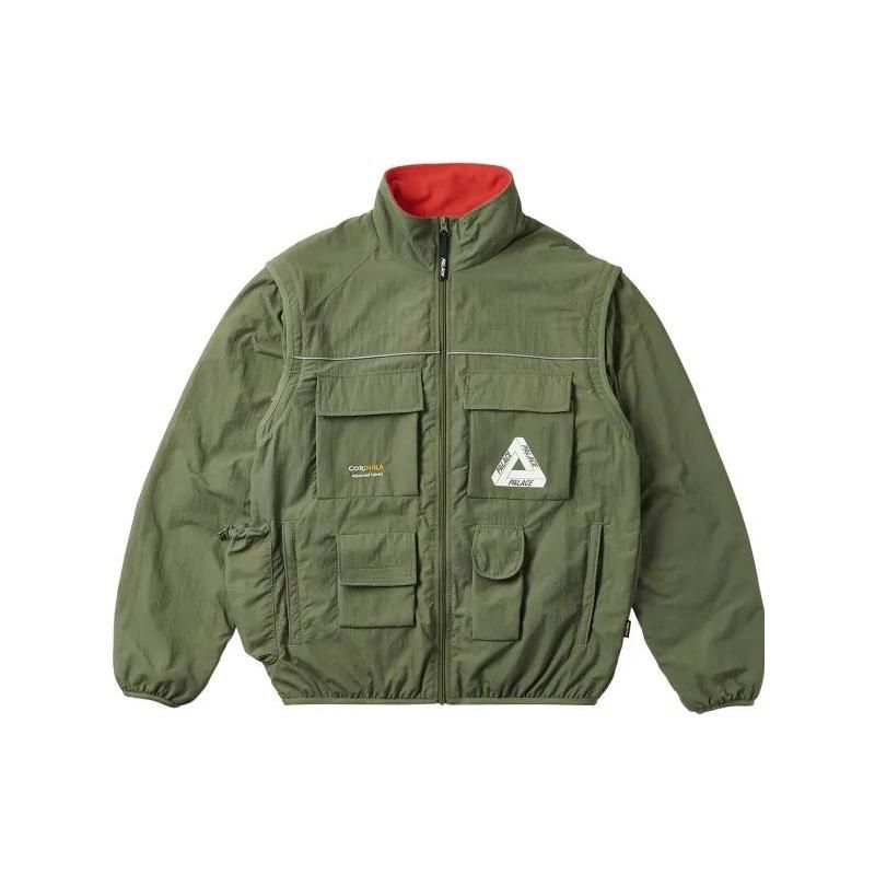 Palace Cordura RS Zip Off Jacket Olive Men Outerwear Green P23JK119