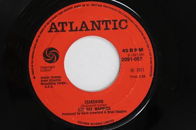 7-дюймовая пластинка DEE DEE WARWICK - Cold Night In Georgia 2091057 ATLANTIC 1971 США Соул/Фанк Б/у
