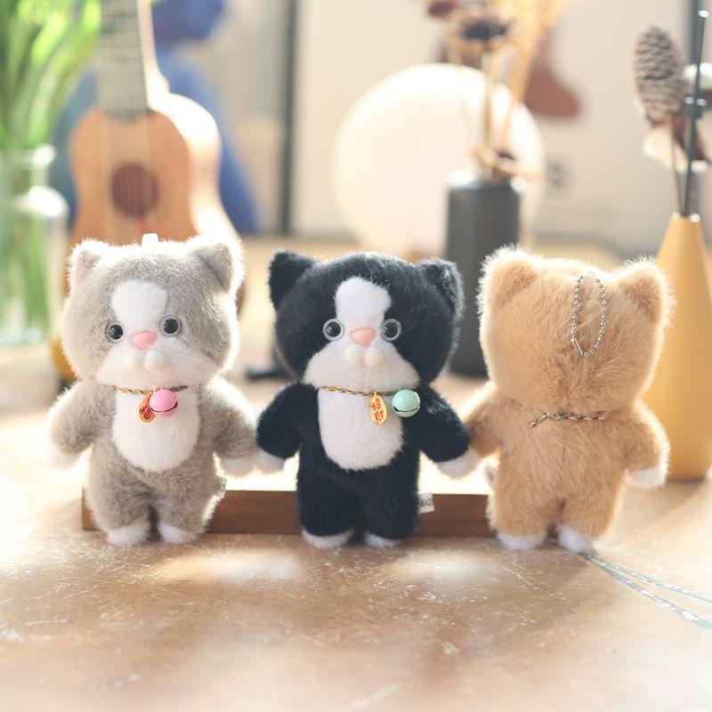 Cute Cute Kitten Pendant Plush Toy Doll Kitten Bag Hanging Keychain Doll Doll