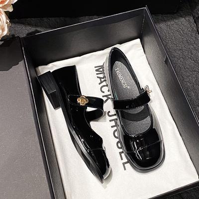 8362025 Классический универсальный Сяосянфэн с толстым каблуком для увеличения роста туфли Мэри Джейн женские