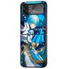 Чехол Genshin Impact Game для Samsung Galaxy Z Flip 4 Z Flip 3 5G ZFlip3 ZFlip Flip3 ZFlip4 zflip Защитная сумка Черный чехол
