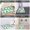 Cute Desert Cactus Succulents Front Door Mat Anti-Slip Outdoor Quick Dry Cacti Plants Doormat Bedroom Entrance Rug Carpet
