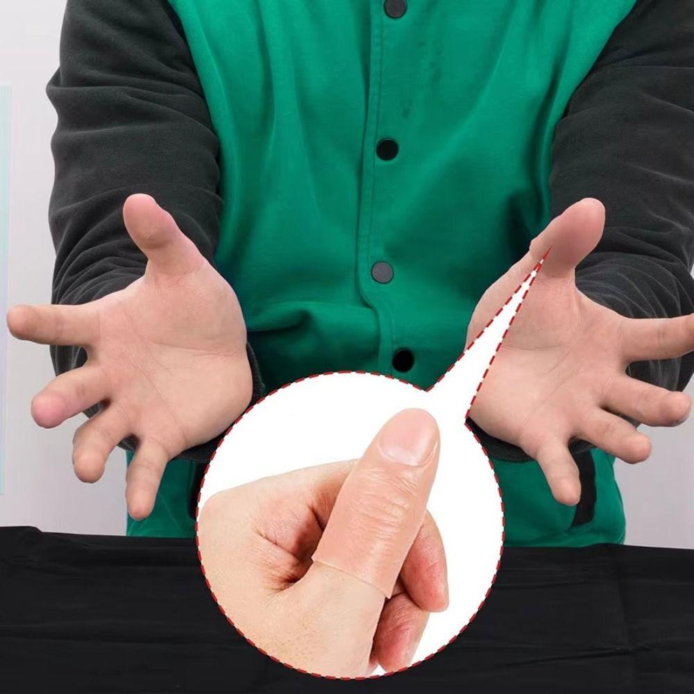 5Pcs Scarf Vanish Thumb Tip Fake Thumb Tip Fake Finger Finger Magic Trick Prop Party Show